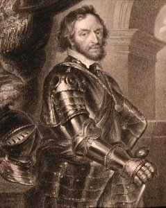 Portrait of Thomas Howard 1585-1646 2nd or 14th Earl of Arundel, from Lodges British Portraits, 1823