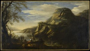 Rocky Landscape with Figures