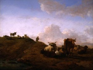 Cattle and Sheep in a Landscape