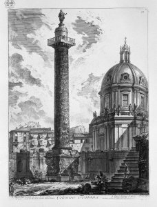 Trajans Column, Rome, engraved by A. Willmore