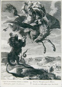 Bellerophon fights the Chimera