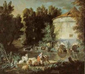 Landscape with a Round Tower, 1737