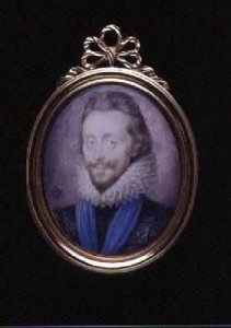 Portrait miniature of Henry Wriothesley 3rd Earl of Southampton 1573-1624 1620