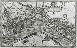 Map of Westminster from Speculum Britannia 1593