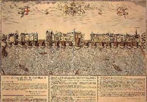 The View of London Bridge from East to West reprint of a 1624