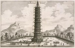 The Porcelain Tower from an account of a Dutch Embassy to China 1665