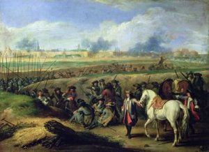 Louis XIV 1638-1715 at the Siege of Tournai 21st June 1667