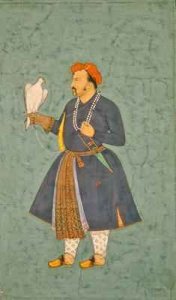 Portrait of Jahangir holding a Falcon 1600-10