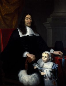 Sir William Davidson of Curriehill with his son