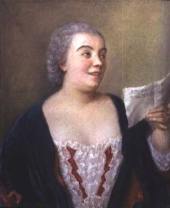 Portrait of Maria Gunning gouache 1749