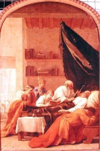 The Death of Raymond Diocres from the Life of St Bruno