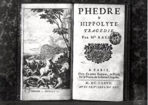 Titlepage of Phedre by Jean Racine 1639-99