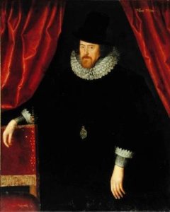 Portrait of Francis Bacon 1561-1626 1st Baron of Verulam and Viscount of St Albans