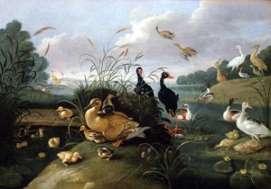 Decorative fowl and ducklings