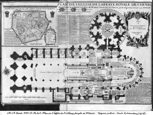 Plan of the Abbey Church of St Denis