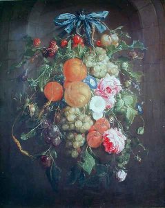 Still life with flowers and fruit 3