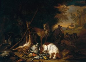 A Hunter with his Dogs