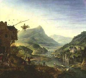 Panoramic view on the Rhine