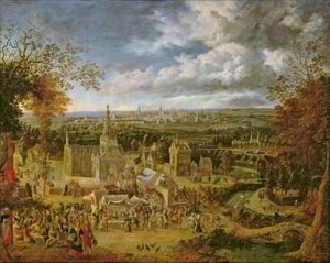 A Fete and View of a City