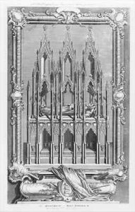 The Monument of Edward II 1284-1327 in Gloucester Cathedral