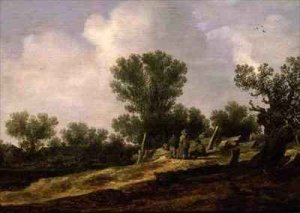 Landscape with figures resting