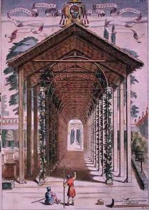 A Trellised Covered Walkway