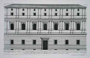 Palazzo of the Kings of England in the Borgo Nuovo Rome