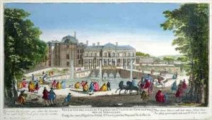 View of the Chateau de Saint Cloud near Versailles