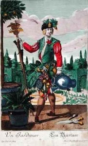 A gardener allegorical representation