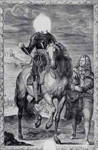 Defaced equestrian portrait of Charles I