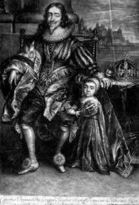 Charles I 1600-49 with a Son