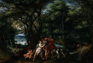 Venus and Adonis in a Wooded Landscape