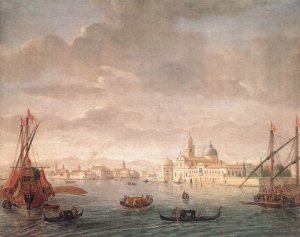 The Island of San Michele, Looking toward Murano 1700s