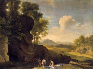 Landscape With Bathing Nymphs