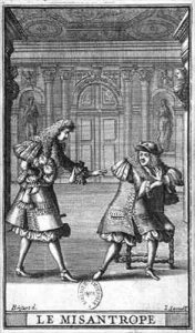 Scene from 'Le Misanthrope' by Moliere