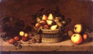 Still Life of Fruit in a Basket