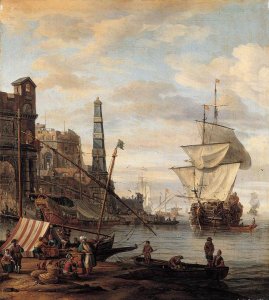 Mediterranean Harbour Scene