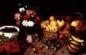 Still Life of Flowers and Fruit