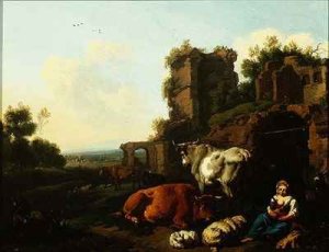 Landscape with Shepherdess