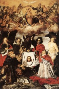 Coronation Of The Virgin With Saints 1625