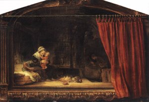 The Holy Family with a Curtain 1646