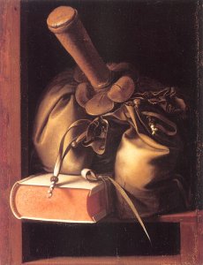 Still Life With Book And Purse