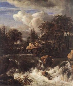 Waterfall in a Rocky Landscape 1660s