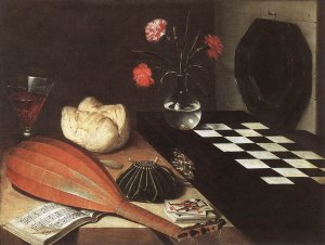 Still-life with Chessboard (The Five Senses) 1630