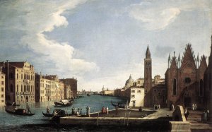 The Grand Canal with the Church of La Carità 1734-37