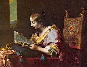 St Catherine Reading a Book