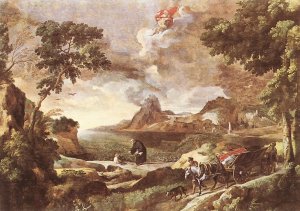 Landscape with St Augustine and the Mystery 1651-53