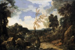 Landscape with St Jerome and the Lion c. 1640