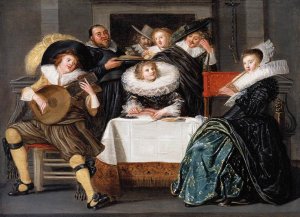 A Merry Company Making Music 1623