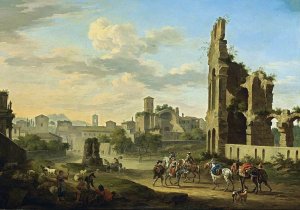 Rome- A View of the Forum Romanum 1694